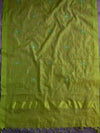 Banarasee Brocade Salwar Kameez Fabric With Cotton Silk Dupatta-Yellow & Green