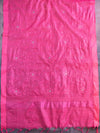 Banarasee Brocade Salwar Kameez Fabric With Cotton Silk Dupatta-Yellow & Pink