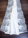Banarasee Semi-Stitched Mul Cotton Salwar Kameez Set With Cotton Silk Dupatta-White