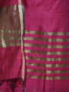 Banarasee Cotton Silk Stripe Pattern Salwar Kameez Fabric With Dupatta Set-Deep Pink