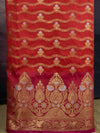 Banarasee Art Silk Zari Design Salwar Kameez With Dupatta Set-Red