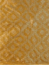Banarasee Tissue Unstitched Lehenga & Blouse Fabric With Dupatta Set-Yellow