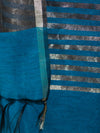 Banarasee Cotton Silk Stripe Pattern Salwar Kameez Fabric With Dupatta Set-Sky Blue