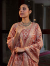 Banarasee Cotton Silk Zari Work Salwar Kameez Fabric With Dupatta Set-Peach