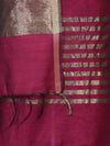 Banarasee Cotton Silk Stripe Pattern Salwar Kameez Fabric With Dupatta Set-Magenta