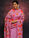 Banarasee Chanderi Cotton Embroidered Salwar Kameez Fabric With Digital Print Dupatta-Lilac