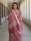 Banarasee Cotton Silk Zari Work Salwar Kameez Fabric With Dupatta-Onion Pink