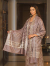 Banarasee Cotton Silk Zari Work Salwar Kameez Fabric With Dupatta-Mouve