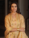 Banarasee Art Silk Resham Design Salwar Kameez With Dupatta Set-Beige