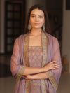 Banarasee Art Silk Resham Design Salwar Kameez With Chiffon Dupatta Set-Mauve