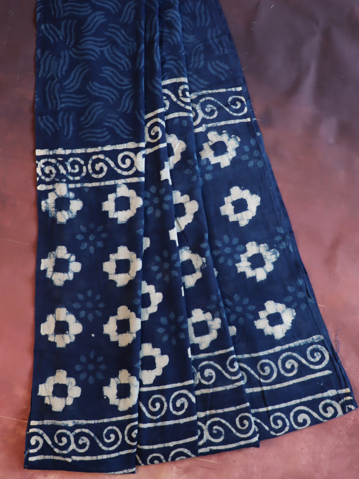 Handloom Gotapattti Mul Cotton Handblock Printed Suit Set-Blue