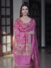 Banarasee Art Silk Resham Design Salwar Kameez With Dupatta Set-Salmon Pink