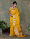 Banarasee Handloom Semi Silk Saree With Sona Rupa Zari Buta Design & Border-Yellow