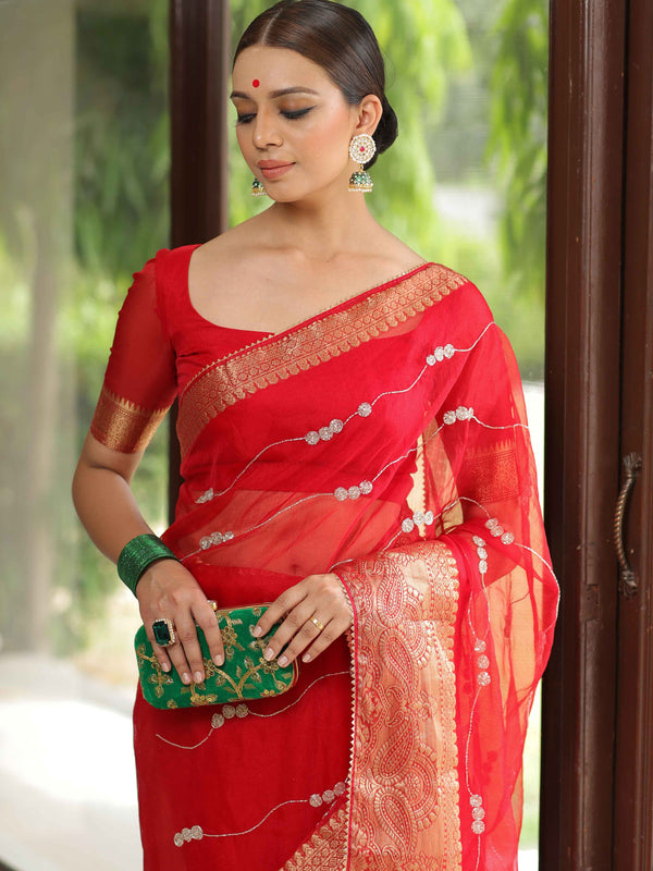fcity.in - Kanjeevaram Banarasi Pure Georgette Silk Under 600 Saree For  Wedding