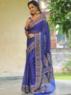 Banarasee Chiffon Zari & Resham Work Saree-Blue