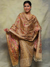 Banarasee Salwar Kameez Cotton Silk Fabric With Multicolor Resham & Ghichha Work-Yellow