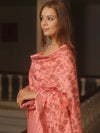 Banarasee Cotton Salwar Kameez Fabric With Dupatta & Resham Work-Peach