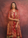 Banarasee Cotton Silk Resham Work Salwar Kameez Fabric With Dupatta-Maroon