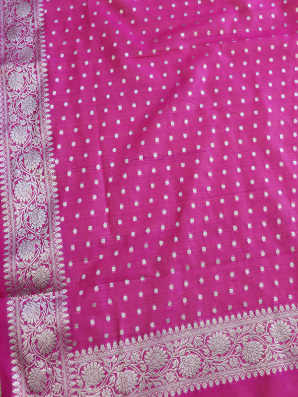 Banarasee Georgette Salwar Kameez Fabric With Dupatta Set-Pink
