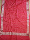 Banarasee Georgette Salwar Kameez Fabric With Dupatta Set-Red