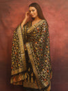 Banarasee Cotton Silk Resham Work Salwar Kameez Fabric With Dupatta-Black