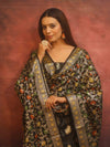 Banarasee Cotton Silk Resham Work Salwar Kameez Fabric With Dupatta-Black