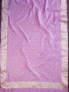 Banarasee Georgette Salwar Kameez Fabric With Dupatta Set-Lavender