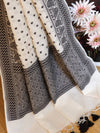 Banarasee Cotton Resham Work Dupatta-White