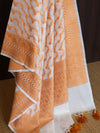Banarasee Cotton Resham Work Dupatta-White