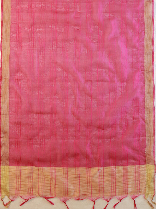 Banarasee Cotton Silk Salwar Kameez Ghichha Buti Fabric & Dupatta-Blue & Pink