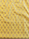 Banarasee Cotton Silk Salwar Kameez Ghichha Buti Fabric & Dupatta-Yellow & Black