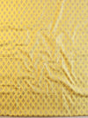 Banarasee Cotton Silk Salwar Kameez Ghichha Buti Fabric & Dupatta-Yellow & Black