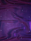 Banarasee Handloom Tissue Saree With Handwoven Pearl Motifs Zari Work & Lace-Violet