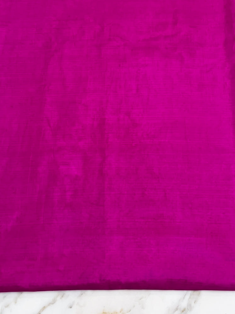 Banarasee Resham Embroidered Chanderi Salwar Kameez With Organza Dupatta Set-Magenta