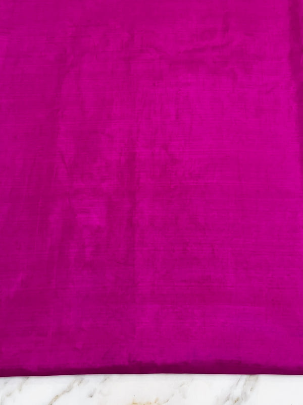 Banarasee Resham Embroidered Chanderi Salwar Kameez With Organza Dupatta Set-Magenta