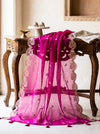 Banarasee Resham Embroidered Chanderi Salwar Kameez With Organza Dupatta Set-Magenta