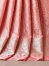 Banarasee Cotton Silk Zari Work Salwar Kameez Fabric With Dupatta Set-Peach