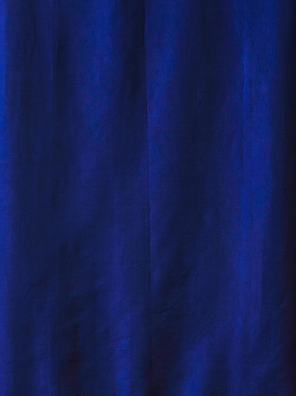 Banarasee Semi Katan Zari Work Salwar Kameez Fabric With Dupatta Set-Navy Blue