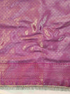 Banarasee Handwoven Tissue Saree With Zari Jaal Design & Lace-Pink(Dual Shade)