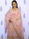 Banarasee Embroidered Chanderi Salwar Kameez With Dupatta Set-Pink