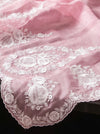 Banarasee Pure Organza Silk Saree With Floral Resham Embroidery-Light Pink