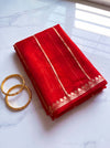 Banarasee Pure Organza Silk Saree With Zari Buti Design-Maroon