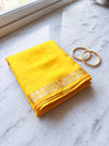 Banarasee Pure Organza Silk Saree With Zari Buti Design-Yellow