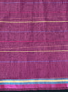 Banarasee Handloom Cotton Silk Saree With Checks Pattern & Border-Deep Magenta