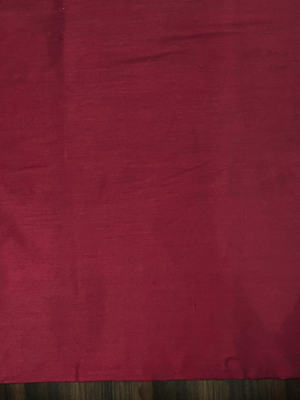 Banarasee Cotton Silk Resham Work Salwar Kameez Fabric With Dupatta Set-Burgundy