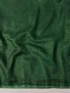 Bhagalpuri Handloom Dual Color Pure Linen Shine Saree-Green & Gold