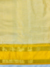 Banarasee Handloom Semi Silk Saree With Checks Design & Border-Yellow