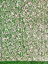 Pure Handloom Khadi Cotton Hand-Dyed Batik Pattern Salwar Kameez Dupatta Set-Green (Dual Shade)