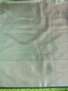 Banarasee Handloom Plain Semi Silk Saree With Zari Border-Deep Green