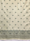 Banarasee Handwoven Pure Tussar Saree With Woven Resham Design-Light Yellow